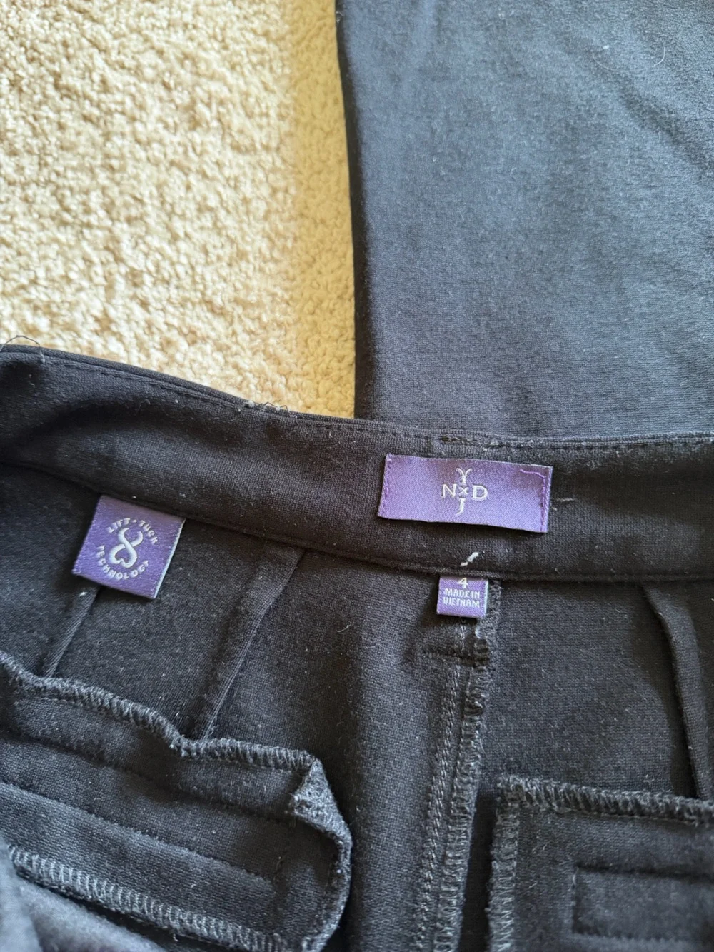 NYDJ Straight Leg Black Pant
